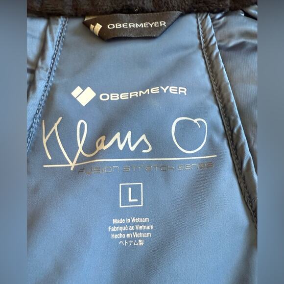 Obermeyer Women’s Ion Stretch Blue Puffer Jacket Size Large Down Goose Insulated - Picture 6 of 11